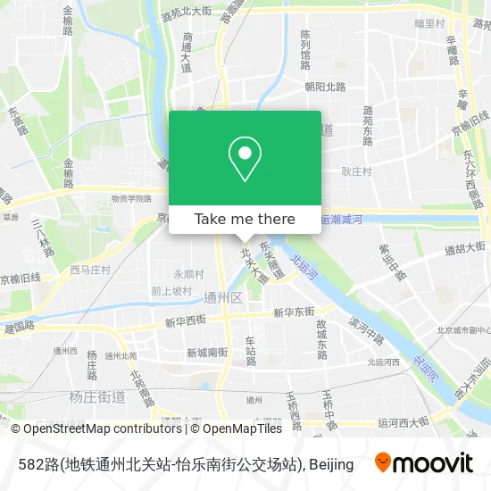 582路(地铁通州北关站-怡乐南街公交场站) map
