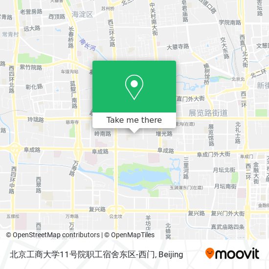 北京工商大学11号院职工宿舍东区-西门 map