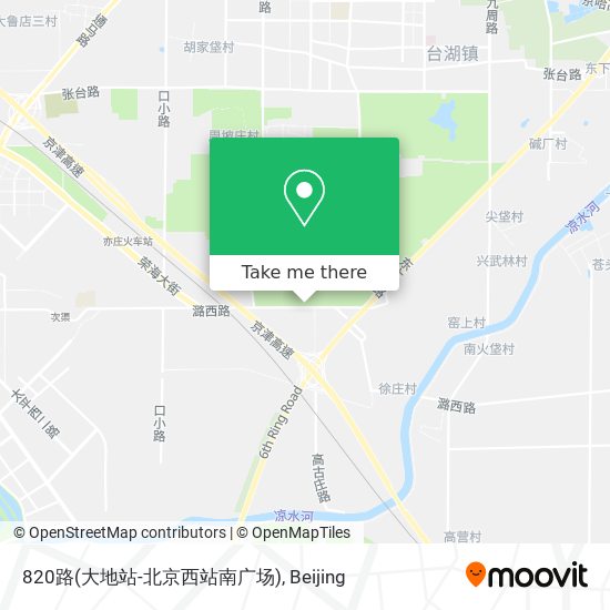 820路(大地站-北京西站南广场) map