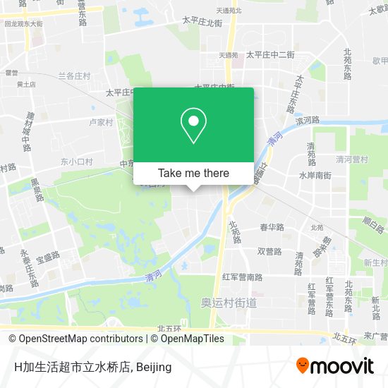 H加生活超市立水桥店 map