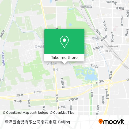 绿泽园食品有限公司南花市店 map
