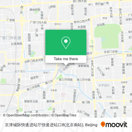 京津城际快速进站厅快速进站口8(北京南站) map