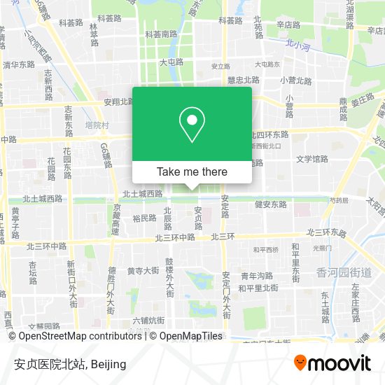 安贞医院北站 map