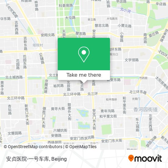 安贞医院-一号车库 map