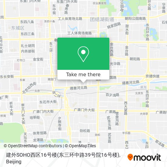 建外SOHO西区16号楼(东三环中路39号院16号楼) map
