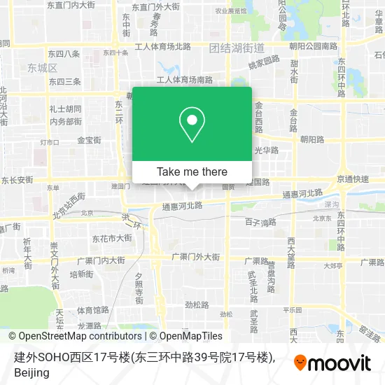 建外SOHO西区17号楼(东三环中路39号院17号楼) map