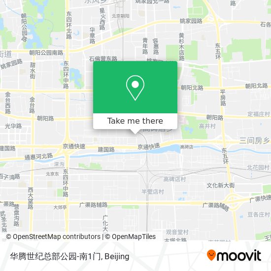 华腾世纪总部公园-南1门 map