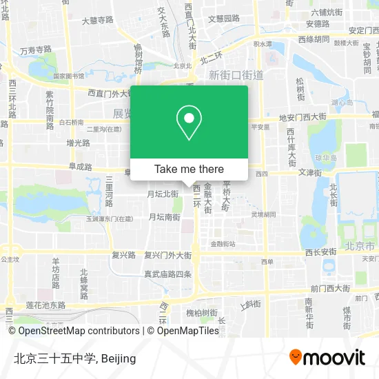 北京三十五中学 map