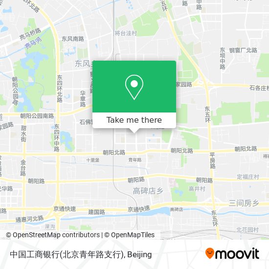 中国工商银行(北京青年路支行) map