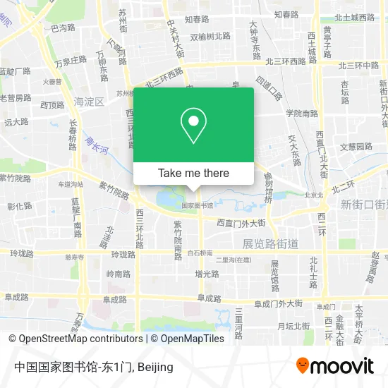 中国国家图书馆-东1门 map