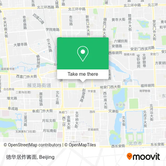 德华居炸酱面 map