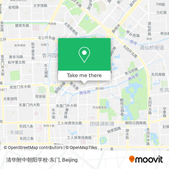 清华附中朝阳学校-东门 map