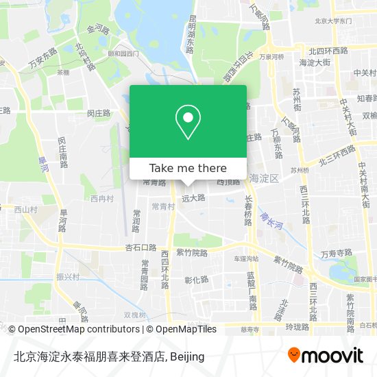 北京海淀永泰福朋喜来登酒店 map