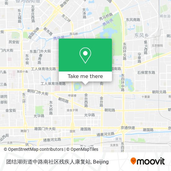 团结湖街道中路南社区残疾人康复站 map