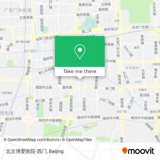 北京博爱医院-西门 map