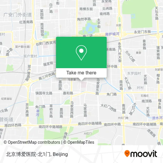 北京博爱医院-北1门 map