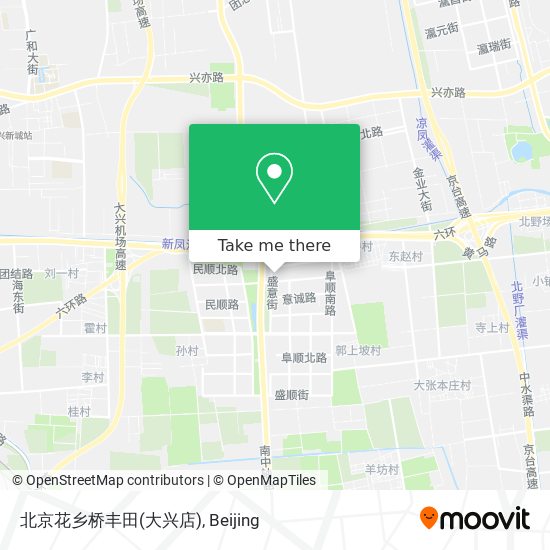 北京花乡桥丰田(大兴店) map