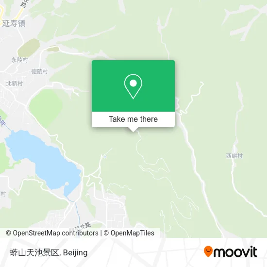 蟒山天池景区 map