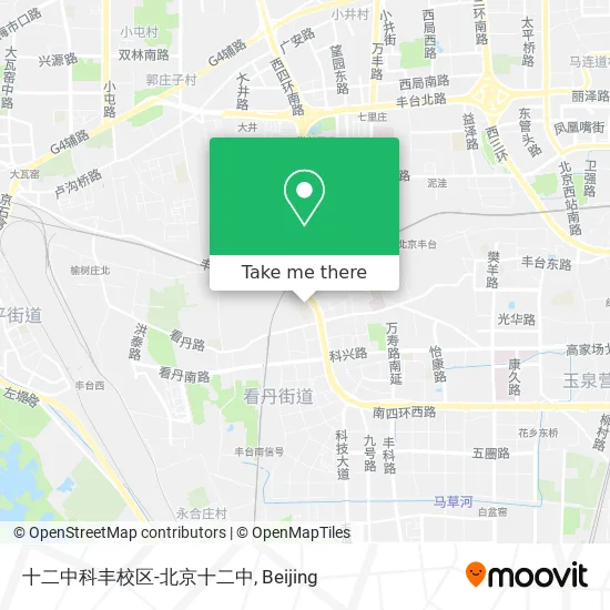 十二中科丰校区-北京十二中 map