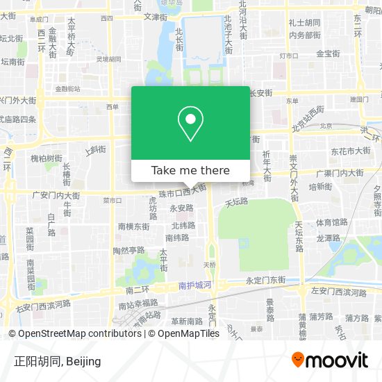 正阳胡同 map