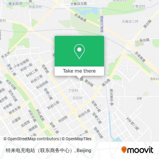 特来电充电站（联东商务中心） map