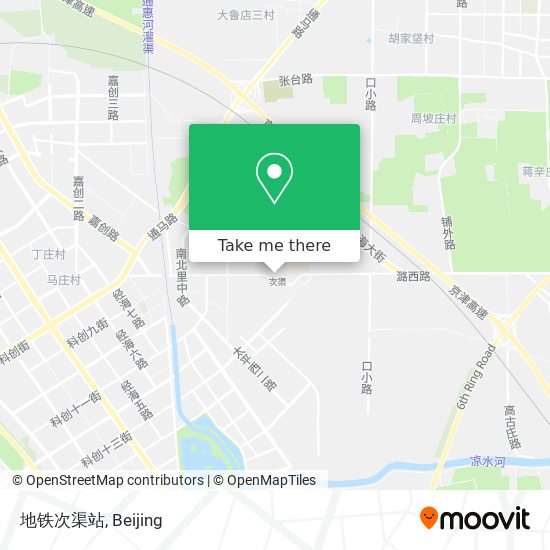 地铁次渠站 map