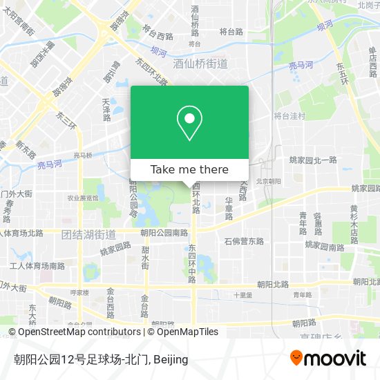 朝阳公园12号足球场-北门 map