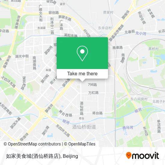 如家美食城(酒仙桥路店) map