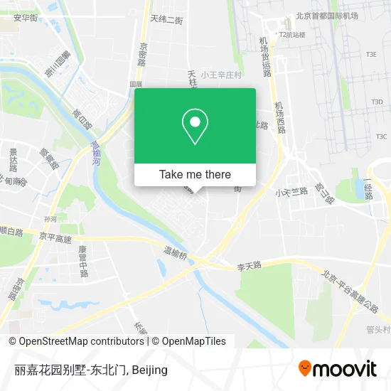 丽嘉花园别墅-东北门 map