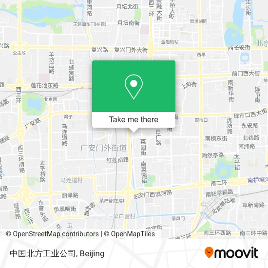 中国北方工业公司 map
