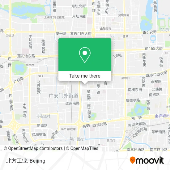 北方工业 map