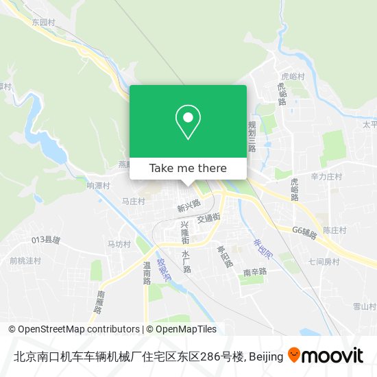 北京南口机车车辆机械厂住宅区东区286号楼 map
