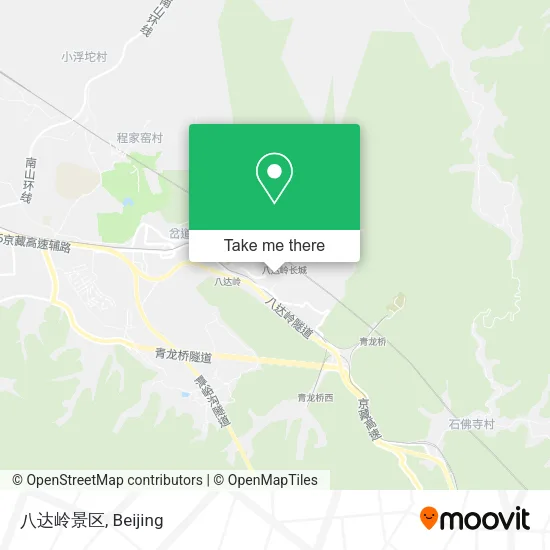 八达岭景区 map