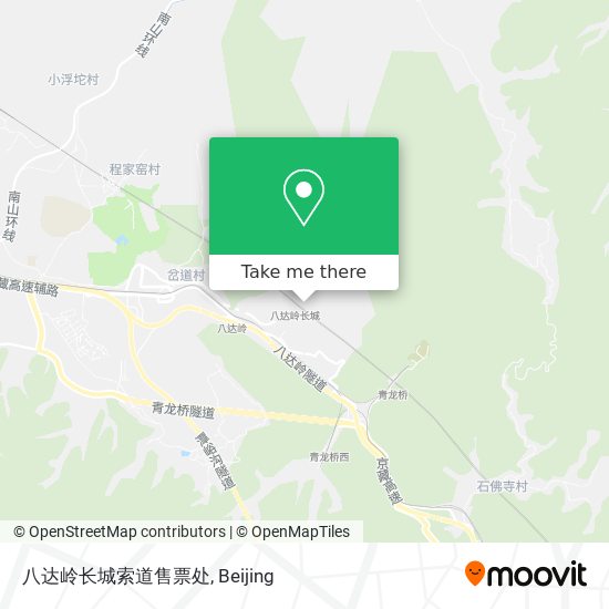 八达岭长城索道售票处 map