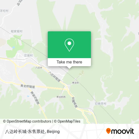 八达岭长城-东售票处 map