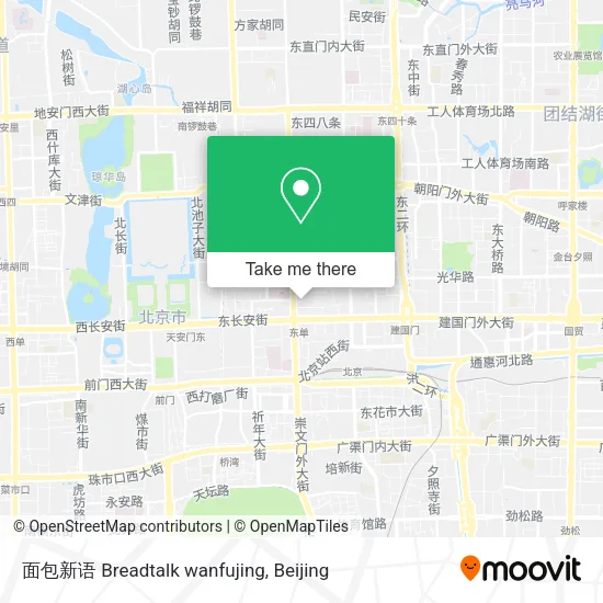 面包新语 Breadtalk wanfujing map