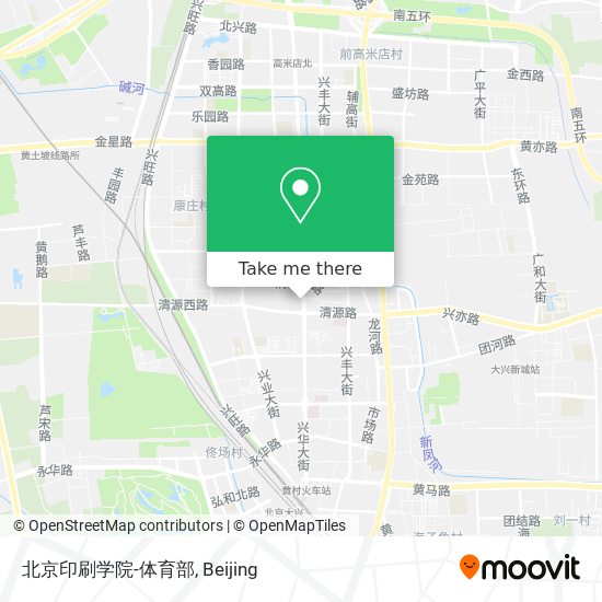 北京印刷学院-体育部 map