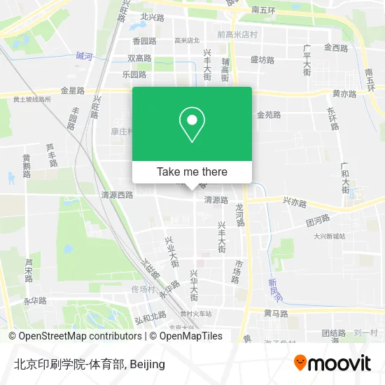 北京印刷学院-体育部 map
