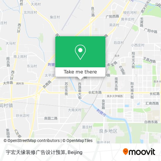 宇宏天缘装修广告设计预算 map