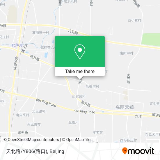 天北路/Y806(路口) map