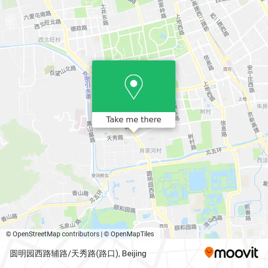 圆明园西路辅路/天秀路(路口) map