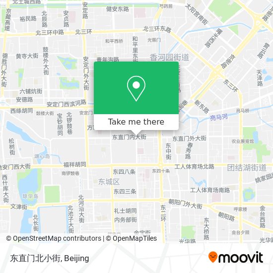 东直门北小街 map