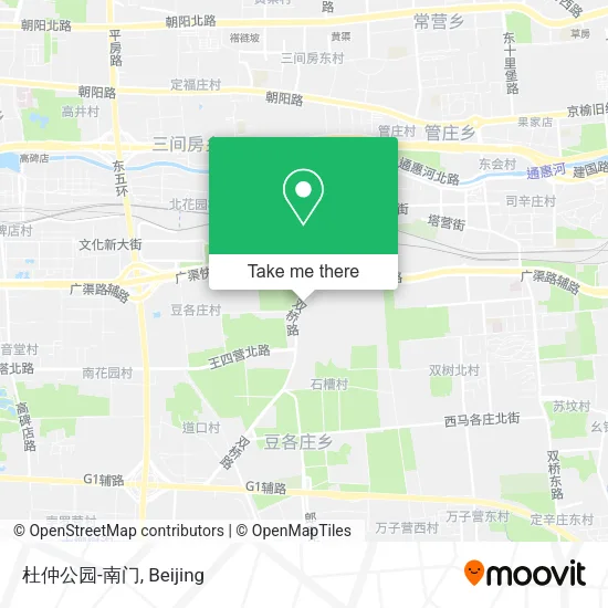 杜仲公园-南门 map