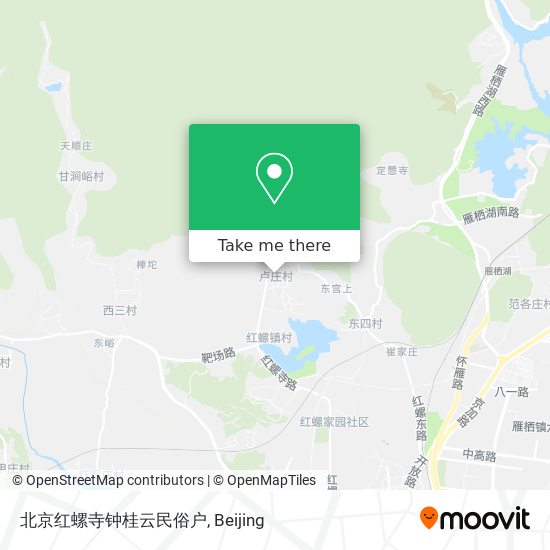 北京红螺寺钟桂云民俗户 map