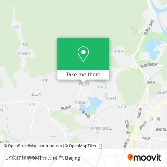 北京红螺寺钟桂云民俗户 map