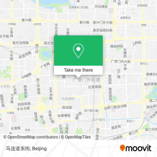 马连道东街 map