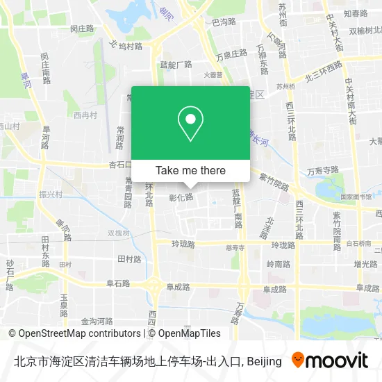 北京市海淀区清洁车辆场地上停车场-出入口 map