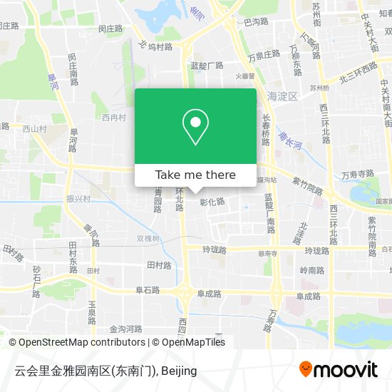 云会里金雅园南区(东南门) map