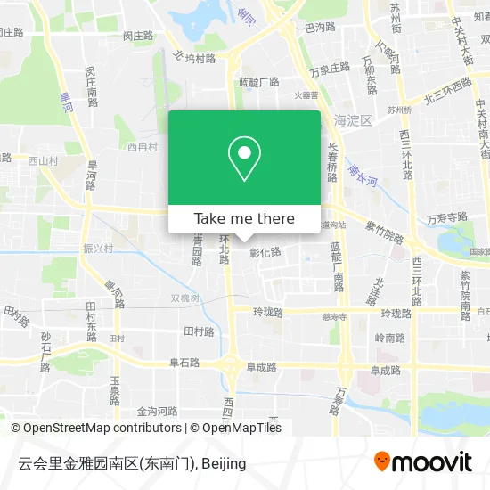 云会里金雅园南区(东南门) map