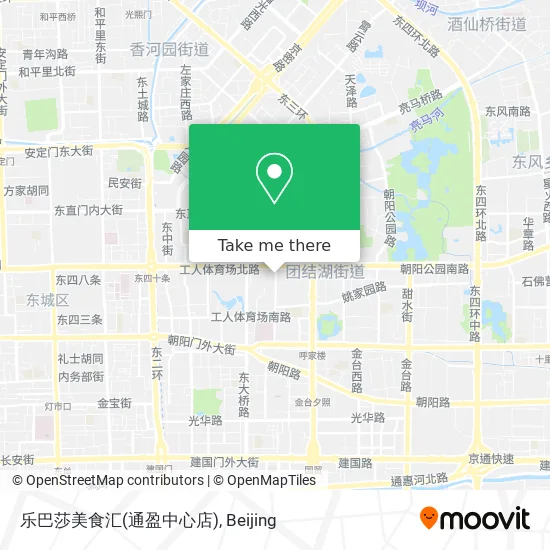 乐巴莎美食汇(通盈中心店) map